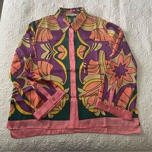 Zara Tropical Print Shirt